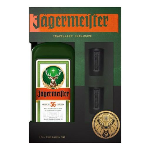 Jägermeister likér Party Pack + 2 poháre darčekový set