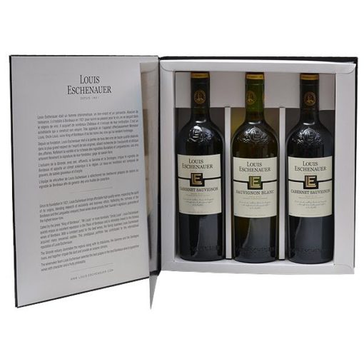 Kniha Louis Eschenauer Bordeaux darčekový set vín