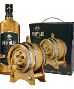 Nestville Blended Whisky Drevený súdok darčekový set