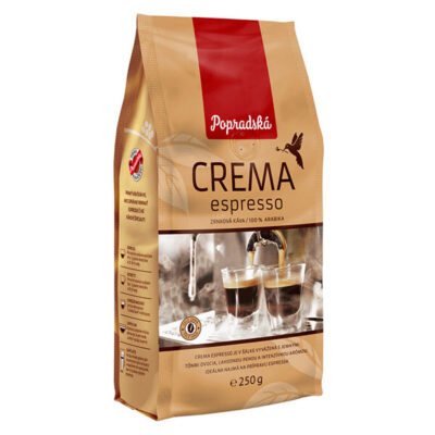 Popradská Crema Espresso zrnková káva BOP