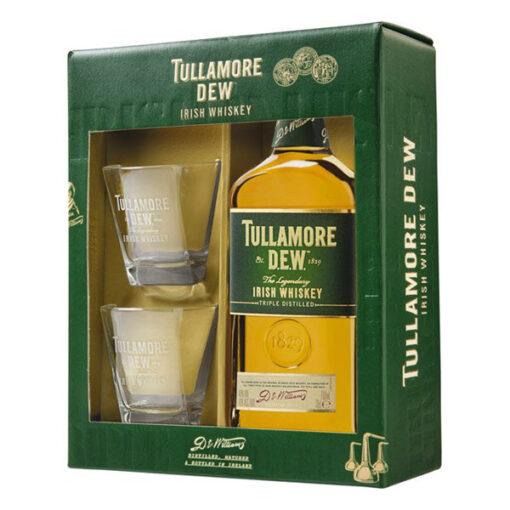 Tullamore Dew Írska Whiskey darčekový set s pohármi 0.7 l