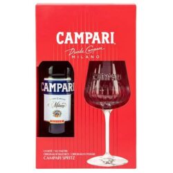 Campari Bitter darčekový set s pohárom 0.7 l