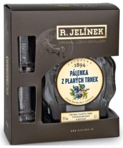 Trnkovica budík R. Jelínek + 2 poháre darčekový set 0.7 l