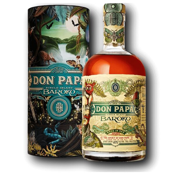 Don Papa Baroko rum v darčekovom balení 0.7 l