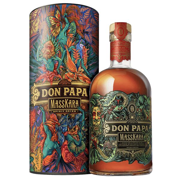 Don Papa Masskara Limited Edition rum v darčekovom balení 0.7 l