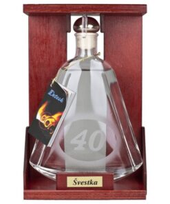 Slivka s výročím "40" v darčekovom balení 0.35 l