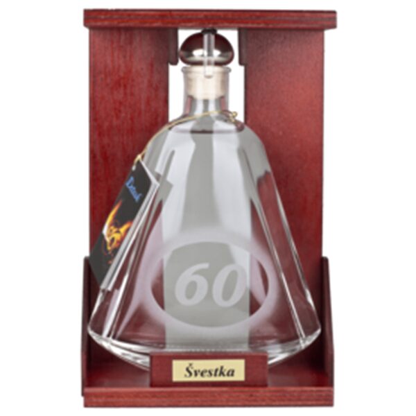 Slivka s výročím "60" v darčekovom balení 0.35 l
