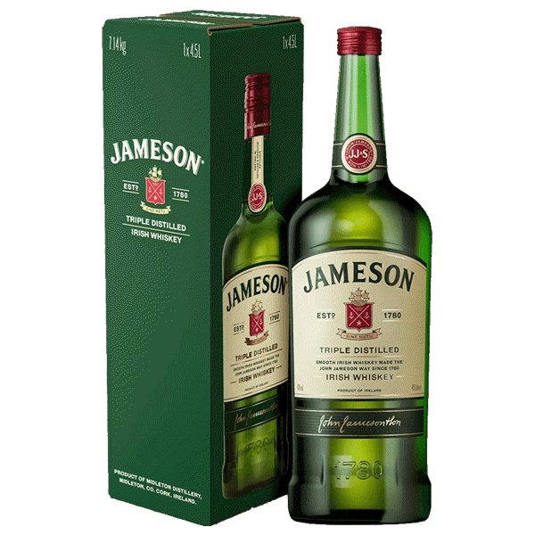 Jameson Írska Whiskey darčekové balenie 4.5 l