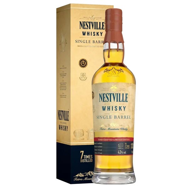Nestville Single Barrel Whisky darčekové balenie 0.7 l