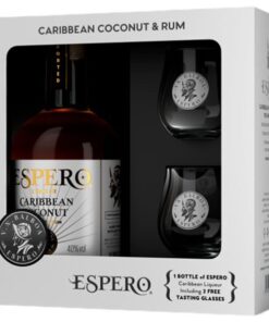 Espero Coconut & Rum darčekový set s pohárom 0.7 l